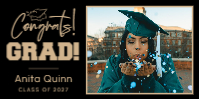 (72 x 36) Cap Congrats!