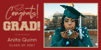 (72 x 36) Cap Congrats!