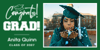 (48 x 24) Cap Congrats!
