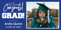 (48 x 24) Cap Congrats!