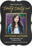 Brilliant Script, Announcement (Shaped Cut) Front