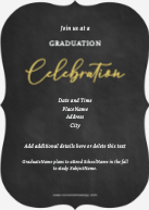 Brilliant Script, 2 Sided (Shaped Cut) Back