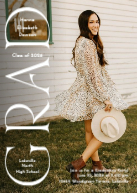 Edgy Grad Invitation Front