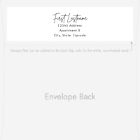 Mixed Typography, Signature Modern Back