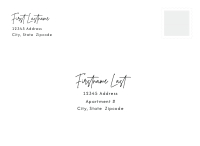 Mixed Typography, Signature Modern Front