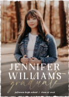 Picture Fill with Script (Shaped Cut) Front