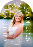 Arched Typography (Shaped Cut) Front