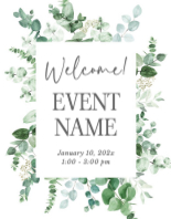 (22 x 28) Eucalyptus Greenery