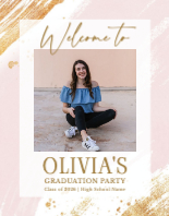 (22 x 28) Metallic Blush