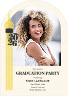 Grand Tassel, White (Invitation) Front