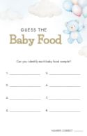 Guess the Baby Food