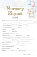 Nursery Rhyme Quiz
