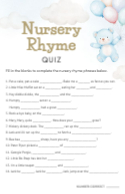 Nursery Rhyme Quiz
