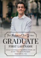 Notched Graduate (Invitation) Front