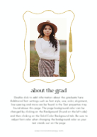 Whimsical Grad Tassel Back