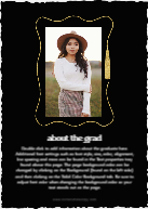 Whimsical Grad Tassel (Shaped Cut) Back