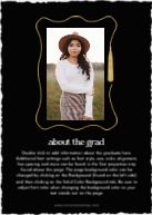 Whimsical Grad Tassel (Shaped Cut) Back