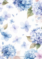 Hydrangea Floral Back