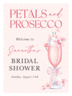 (18 x 24) Petals and Prosecco