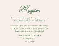 Spring Vines Reception Enclosure Front