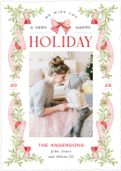 Garland and Bow (Shaped Cut) Front