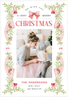 Garland and Bow (Shaped Cut) Front