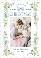 Garland and Bow (Shaped Cut) Front