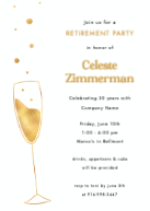 Champagne Glass Front