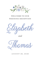 (24 x 36) Floral Monogram