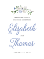 (30 x 40) Floral Monogram