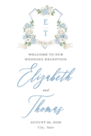 (24 x 36) Blue Hydrangea Crest