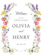 (30 x 40) Colorful Wildflowers