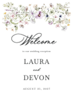 (30 x 40) Wildflowers Floral Frame