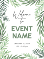 (30 x 40) Leaf Branches