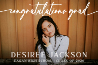 (36 x 24) Script Congratulations