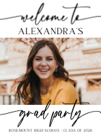 (18 x 24) Script Welcome