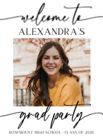 (18 x 24) Script Welcome