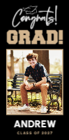 (72 x 36) Cap Congrats!