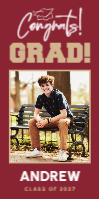 (72 x 36) Cap Congrats!