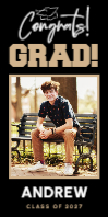 (24 x 48) Cap Congrats!