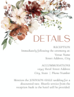 Autumn Floral Details Enclosure Front