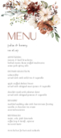 Autumn Floral (Menu) Front