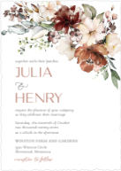 Autumn Floral (Shaped Cut) Front