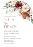 Autumn Floral (Shaped Cut) Front