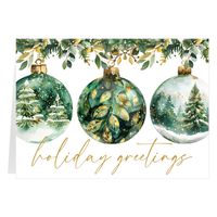 Emerald and Gold Ornaments