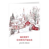 Winter Christmastime Village (5x7)