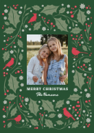 Birds and Greenery Border Front