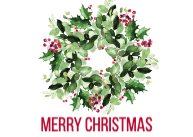 Festive Wreath Front