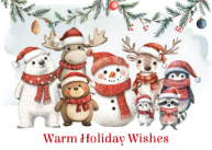 Holiday Woodland Friends Front