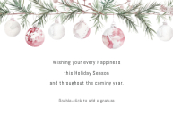 Preppy Pink Ornaments Back